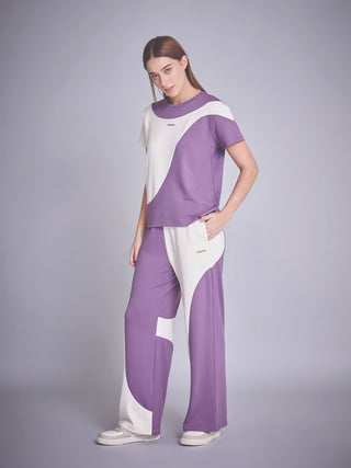 Curved Block Wide Leg Coord Set