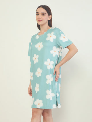 SoftCloud<sup>TM</sup> White Blossom Lace Trim Nightdress