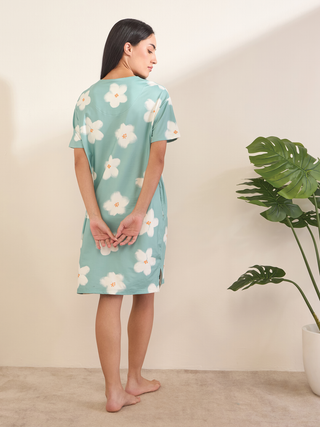 SoftCloud<sup>TM</sup> White Blossom Lace Trim Nightdress