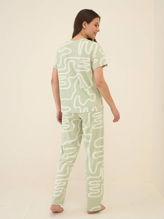 Calm Wave Pyjama Set