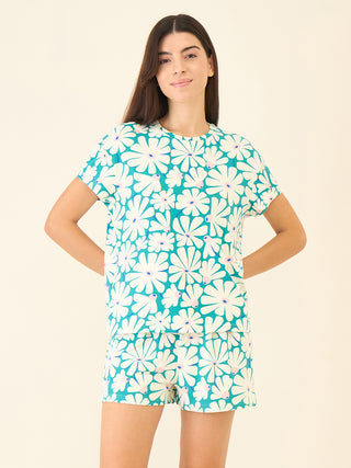 Summer Bloom Shorts Set