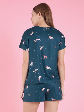 Playful Snooze Shorts Set