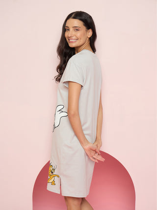 TruCotton™ Tom & Jerry Wacky Chase Nightdress - Grey