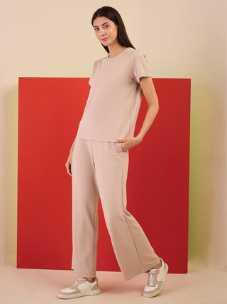 LuxSoft<sup>TM</sup> Core Vibe Round Neck Wide Leg Coord Set
