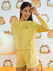 Garfield G-Logo Ribbed Henley Shorts Set - Kiwi