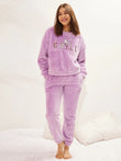 Snoopy Sequin Pyjama Set - Lavender