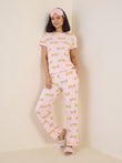 Simply Lazy Blah Blah Pyjama Set - Light Pink