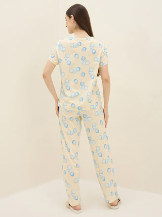 TruCotton<sup>TM</sup> Table Top Iced Cubes Pyjama Set