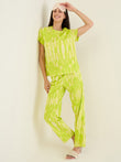 Lime Swirl Pyjama Set - Lime