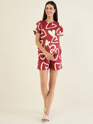 Heartsy Shorts Set