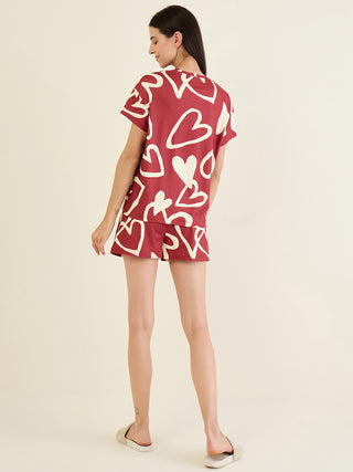 Heartsy Shorts Set