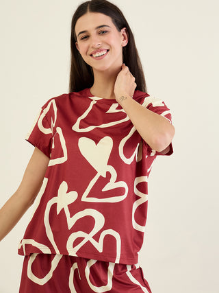 Heartsy Shorts Set