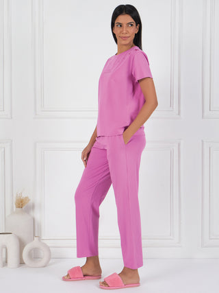 Never Stop Dreaming Pyjama Set - Mauve Dust