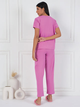 Never Stop Dreaming Pyjama Set - Mauve Dust