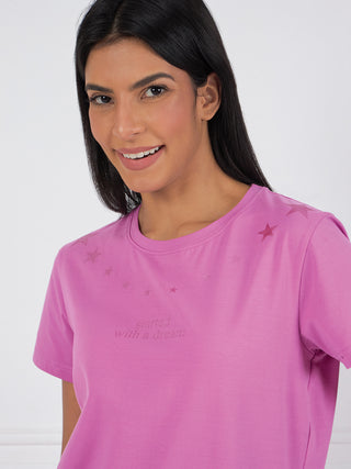 Never Stop Dreaming Pyjama Set - Mauve Dust