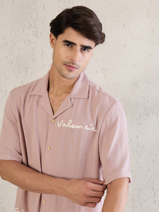 Signature Embroidered Button Down Pyjama Set
