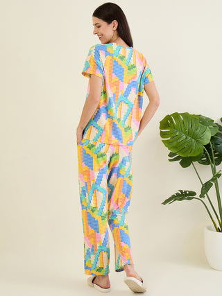 Simply Lazy Pixel Pop Pyjama Set