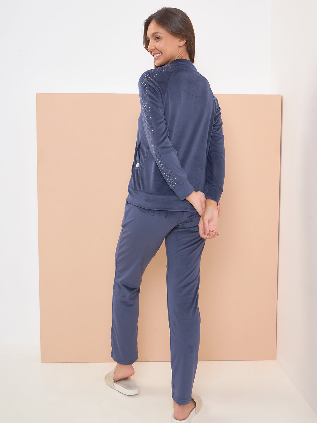 Navy blue tracksuit womens online