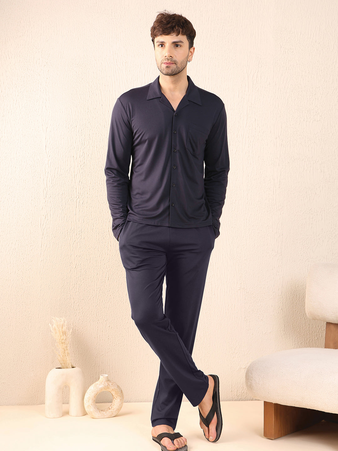 Buy Sweet Dreams Midnight Luxe Beige Ultra Luxe Track Suit for Mens