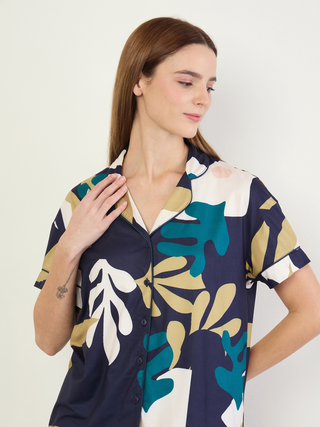 SoftCloud<sup>TM</sup> Organic Flow Button Down Pyjama Set