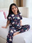 Bunny Notes Pyjama Set - Navy