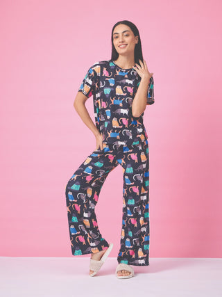 Cheerful Graphic Wide Pyjama Set