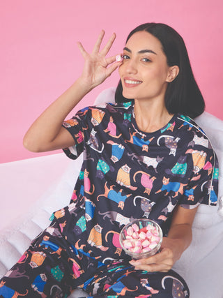 Cheerful Graphic Wide Pyjama Set