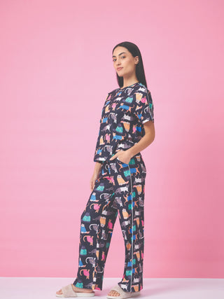 Cheerful Graphic Wide Pyjama Set