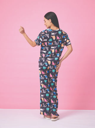 Cheerful Graphic Wide Pyjama Set