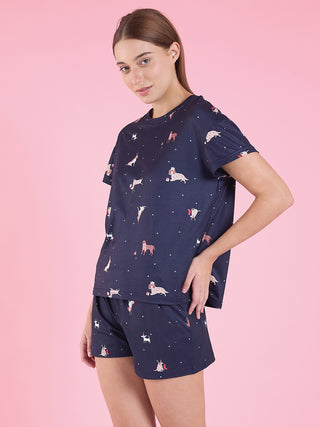 Playful Snooze Shorts Set