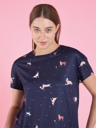 Playful Snooze Shorts Set