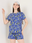 TruCotton™ Floral Bloom Shorts Set - Navy