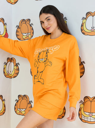 Garfield Doze On Shorts Set