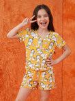 Lazy Diva Short Set - Orange