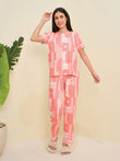 Pattern Play Pyjama Set - Orange