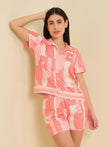 Pattern Play Shorts Set - Orange
