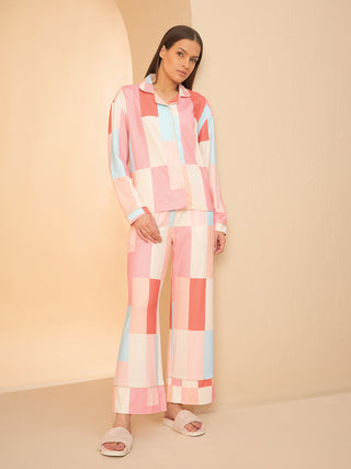 Dream Grid Wide Pyjama Set