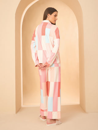 Dream Grid Wide Pyjama Set