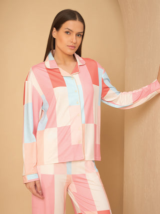 Dream Grid Wide Pyjama Set