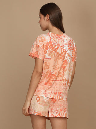 Floral Fusion Shorts Set