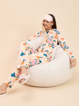 Peach Bliss Pyjama Set