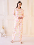 Dachshund Plaid Pyjama Set - Pink