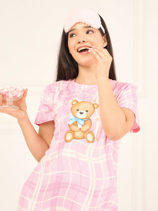 Teddy Checks Short Dress