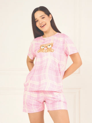 Cozy Check Short Set