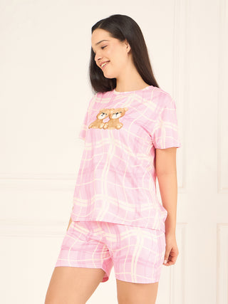 Cozy Check Short Set