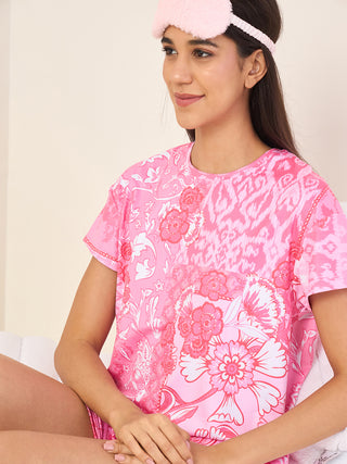 Floral Fusion Shorts Set