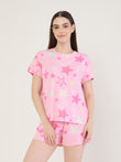 SoftCloud™ Whimsical Star Shorts Set - Pink