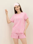 BambooSoft™ Architectural Sketch Tee Set - Pink