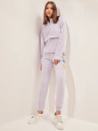 Snoopy Friends Patches Tracksuit - Purple Heather