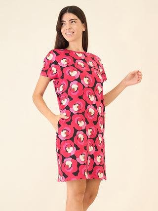 Vivid Petals Short Dress
